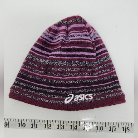 Asics Striped Beanie Hat - Picture 1 of 3